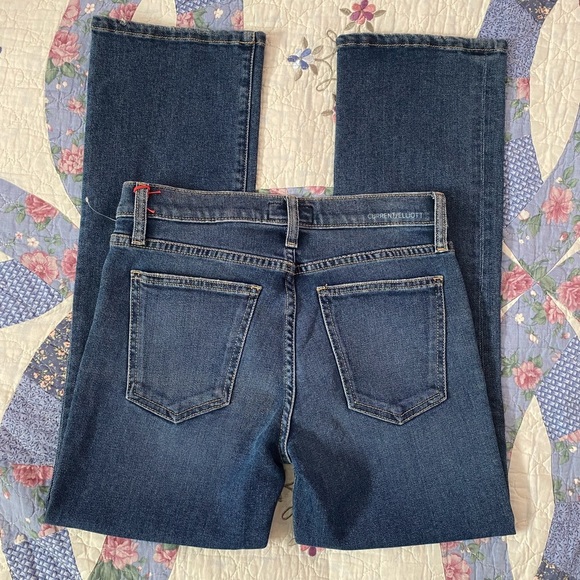 Current Elliott Jeans | Current Elliott Women Jeans | Straight Leg Ankle Jeans - Picture 1 of 16